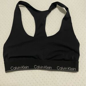 Calvin Klein Black Padless Racerback Bra